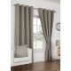 Waffle Ringtop Curtains in Silver 90 x 90"